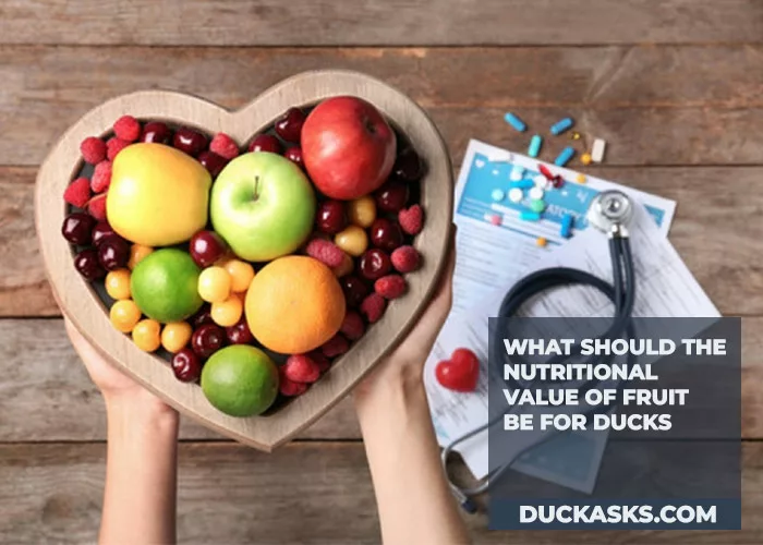 What Should the Nutritional Value of Fruit Be for Ducks jpg